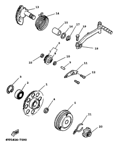 YW100T Стартер