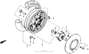 VF700C Переднее колесо