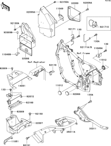VN800 Короб для АКБ