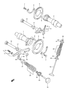 VL800 Распредвал -клапана