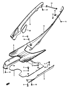 CP50 Щиток облицовочный задний