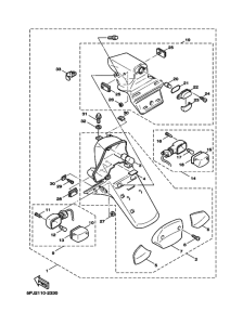 YW50 Taillight unit ass`y