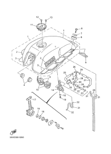 XJR1300SP Топливный бак