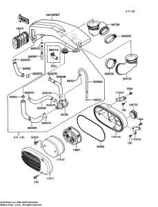 VN750 Воздушный фильтр
