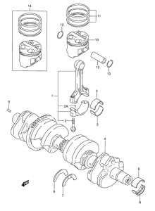 GSX750 Вал коленчатый