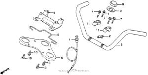 CM450 Cm450e handlebar + top bridge