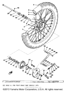 TY175B Переднее колесо