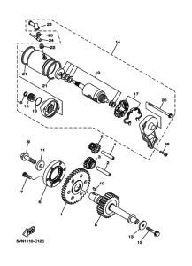 XV1700AT XV17ATS Стартер