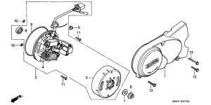 C90 Left crankcase cover /  generator