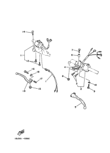 RZ125 ﾊﾝﾄﾞﾙｽｲﾂﾁ. ﾚﾊﾞｰ
