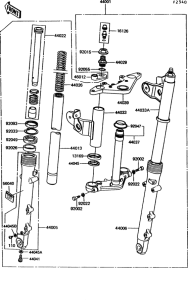 EX305 Передняя вилка
