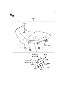 KLZ1000 Сиденье