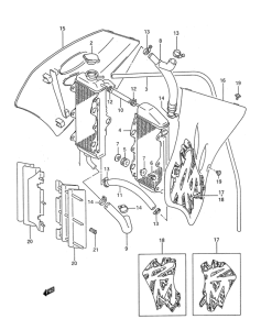 RM250 Радиатор