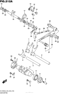 DL1000 (ABS) Механизм  переключения передач