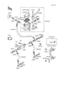 ZX600 Главный тормозной цилиндр