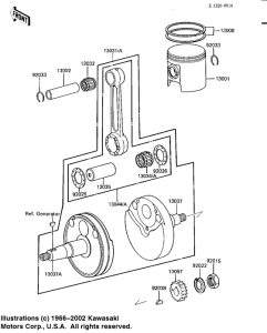 KDX80 Crankshaft / piston