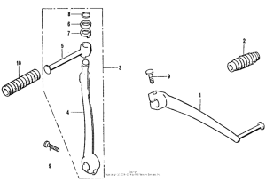 CT70 Change pedal + kick arm