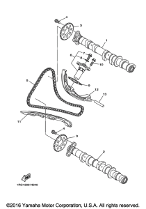 FZ09 Цепь механизма газораспределения