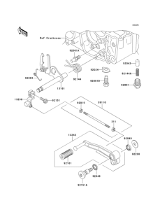 ZR750 Механизм переключения передач