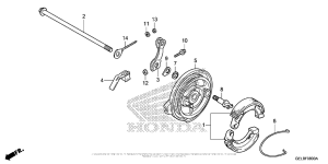 CRF50F Задний тормоз