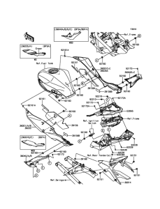 BX250 Боковые обтекатели