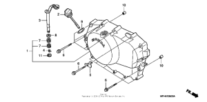 VT600C Крышка картера правая