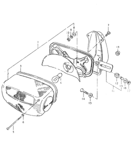 GS550 Задний комбинированный сигнал