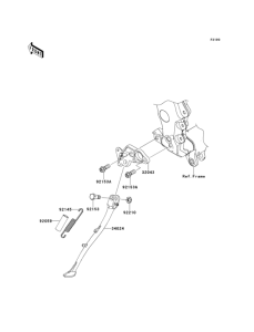 ZX1400 Подножка
