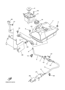 YP250 Топливный бак