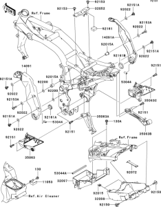 ZR750 Frame fittings(j1h)