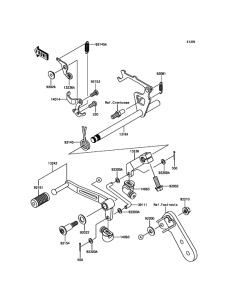 BR125 Механизм переключения передач