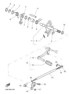 BT1100 Вал переключения