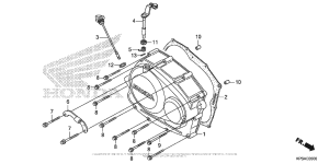  Крышка картера правая