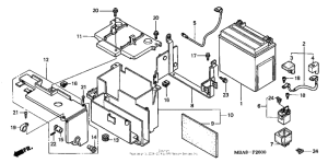 VT750CD Аккумулятор