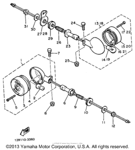 XS400J Поворотники