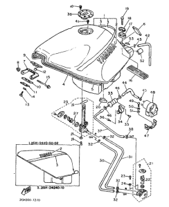 FZR1000 Топливный бак
