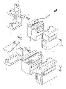 TS125 Аккумулятор holder