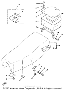 IT175F Сиденье