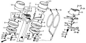 CB750 Спидометр + тахометр