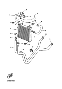 YQ50 Радиатор и шланг