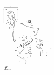XJ6F FZ6RB Interruptor  manillar&palanc