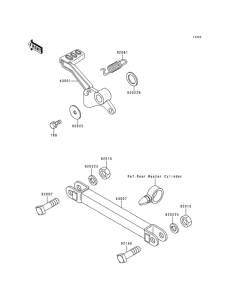 EX250 Педаль тормоза