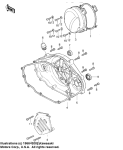 KDX80 Крышки двигателя