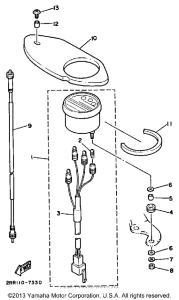 YSR50W Приборы