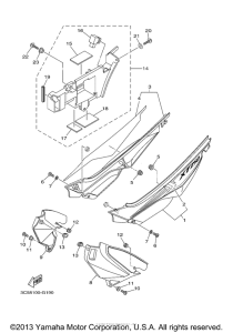 XT250BC Боковые обтекатели