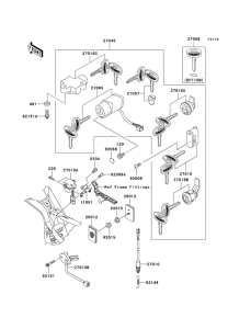VN1500 Замок зажикания