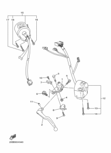 XJ6N Interruptor  manillar&palanc