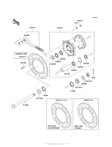  Задняя ступица колеса
