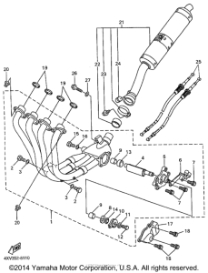 YZF-R1 Выхлопная система
