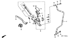 CR80R Fr. brake master cylinder